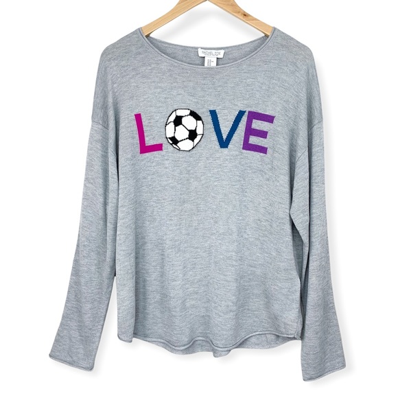 Soccer Heather Grey Sweater Nwt 